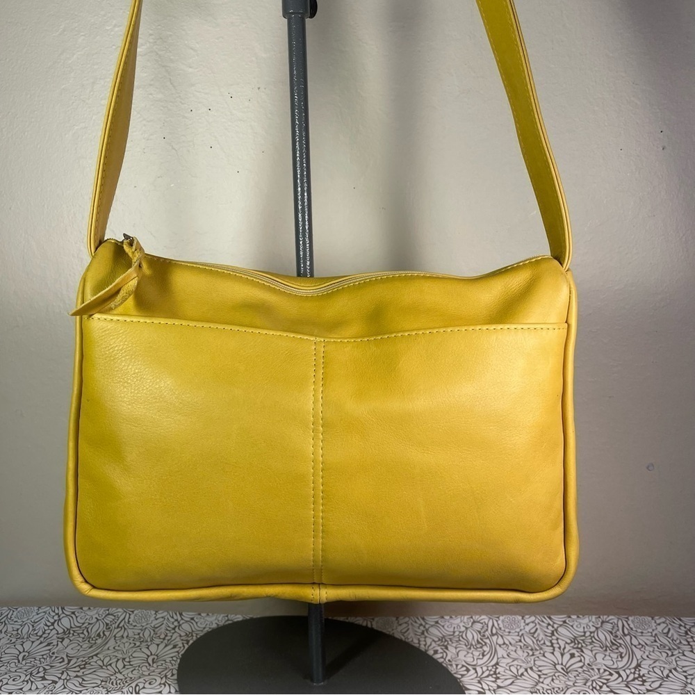 SVEN Style 612 Sunflower Napa Leather Crossbody Bag Made in USA Messenger Purse